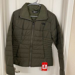 Women’s The North Face Jacket New With Tags          Size Small New Taupe Green